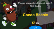 Cocoa Beanie's unlock screen.