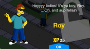 Roy's unlock screen.