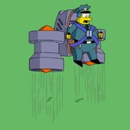 Wiggum Flying Jetpack.