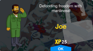 Joe’s unlock screen.