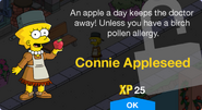 Connie Appleseed's unlock screen.