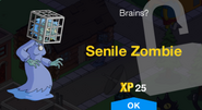 Senile Zombie's unlock screen