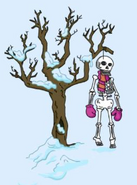 Spooky Tree during the Christmas Events.