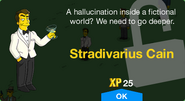 Stradivarius Cain's unlock screen.