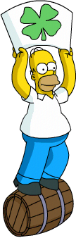 Homer Promoting the Beer.png