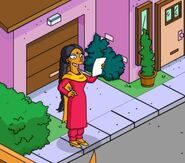 Manjula considering Apu's worth as a husband.