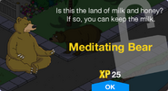 Meditating Bear's unlock screen.