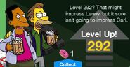 One of Lenny's random level up messages with Carl