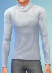 YmTop SweaterFoldedCollar White