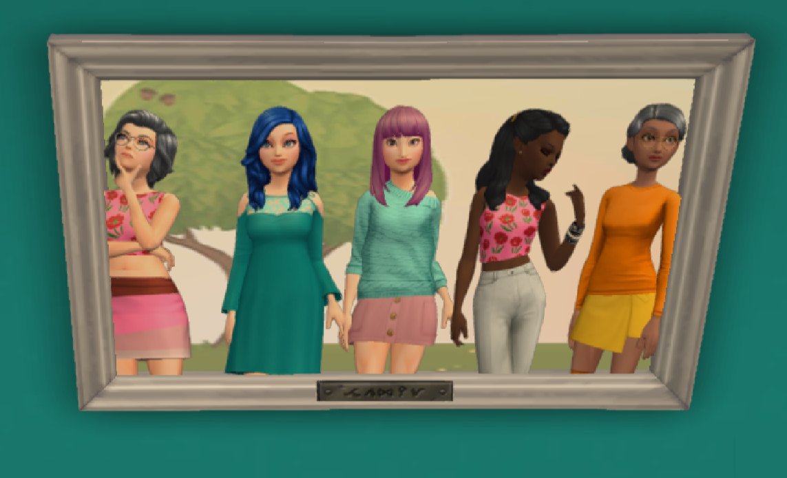 Family Portrait 11 - a group pose for 10 sims + a cat | Sims 4 challenges, Sims  4 family, Teen poses