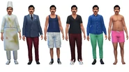 Carl's default outfits in CAS