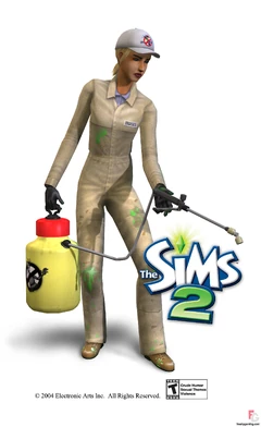 Bug exterminator girl