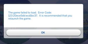 Load game error (The Sims 4) | The Sims Wiki | Fandom