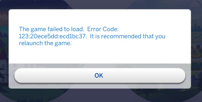 Load game error (The Sims 4) | The Sims Wiki | Fandom