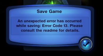 the sims 3 expansion pack error