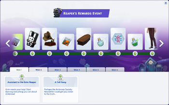 Reaper's Rewards Progress Screen