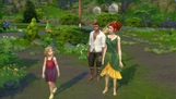 Oberon and his family from The Sims 4: Enchanted by Nature