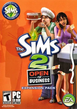 The Sims 2 Open for Business Cover