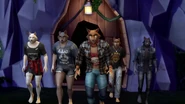 A group of werewolves, from the trailer.