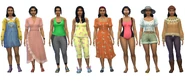 Rahmi's default outfits in CAS