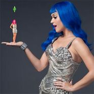 Katy Perry real y en su forma sims