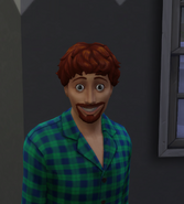 A possessed Sim in-game.