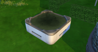 A broken hot tub in The Sims 4
