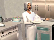 Isabella Monty.jpg (12 kB) Una imagen de Isabela trabajando en la cocina