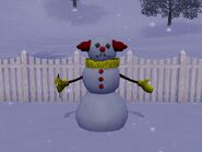Tragic Clown Snowman