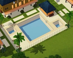 Lofty Cerulean Blue Pool