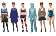 Catarina's default outfits in CAS