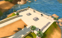 Oasis Springs Commercial District Barbecues And Benches