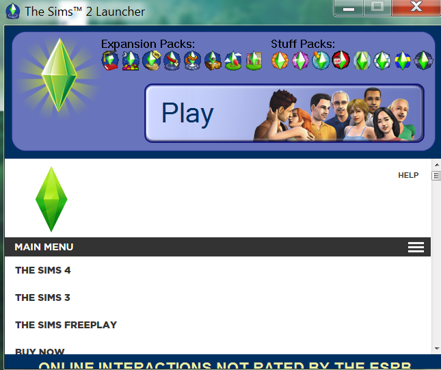 sims 4 launcher welcome page not working