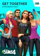 The Sims 4 Get Together Cover.jpg (497 KB) Morgan on the box art of The Sims 4: Get Together.