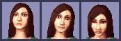 Ara Fusilli's portraits in The Sims 2 for GBA