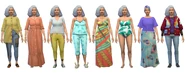 Blossom Greenburg CAS.png (3.88 MB) Blossom's default outfits in CAS