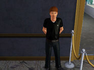 A bouncer at Aquarius in The Sims 3: Late Night