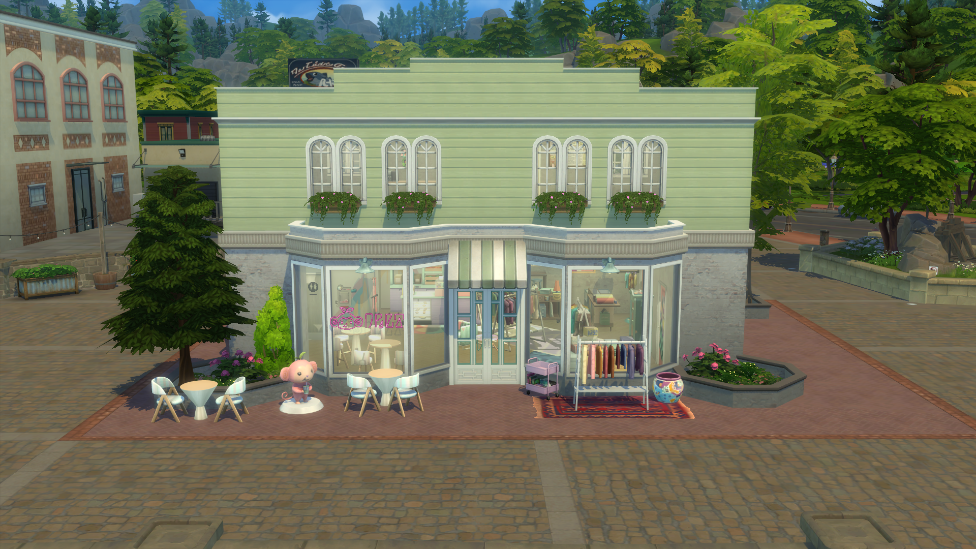 Bubble Tea Shop  Sims 4 houses, Sims 4 house design, Sims house