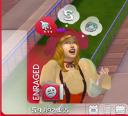 An enraged Teenage sim with the "I'm Not Okay" moodlet.