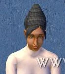 El pelo de esta chica no está en el juego.