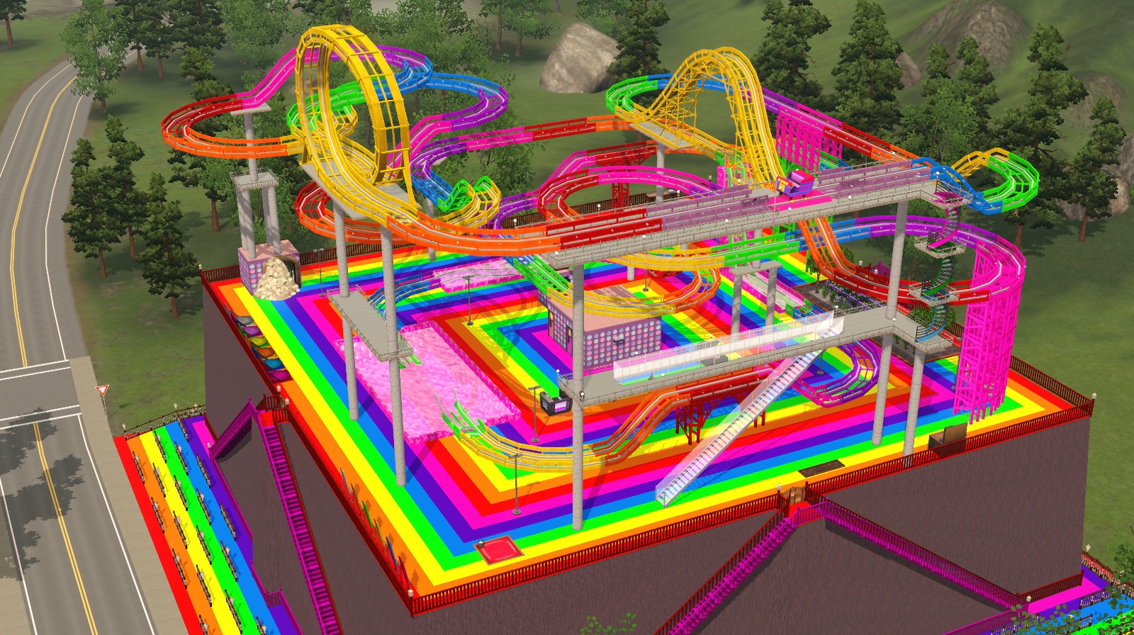 sims 3 roller coaster
