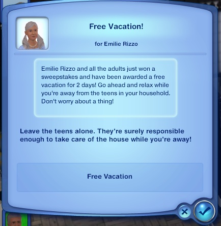 Vacationing, The Sims Wiki