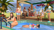 Various swimwear, The Sims 4: Poolside Splash Kit.