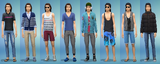 Ripp's wardrobe in The Sims 4