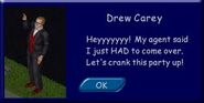 Drew Carey going to a party