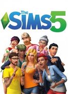 Фан-обложка с персонажами из The Sims 4