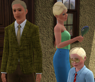 The Landgraab family in The Sims 3.