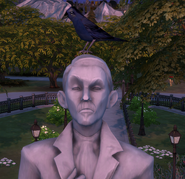 Vlad's statue in Forgotten Hollow Town square
