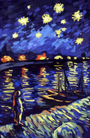 Starry Night Over the Rhone by Vincent van Gogh