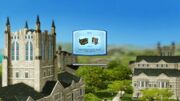 Loading screen of Sims University